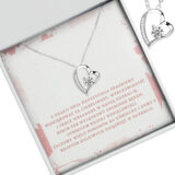 Naszyjnik srebrne serce na Dzień Nauczycielki