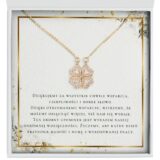 Złoty naszyjnik z dedykacją - Prezent dla nauczycielki od uczniów