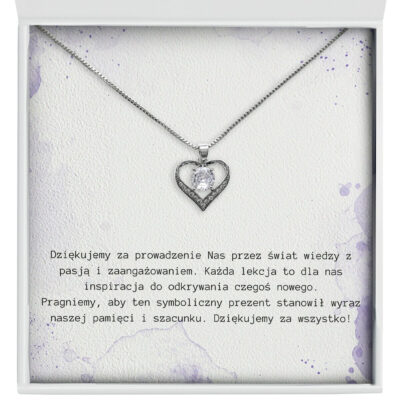 Zbliżenie na podziękowania dla nauczycielki - prezent na zakończenie roku szkolnego