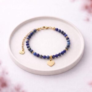 Bransoletka z dowolną zawieszką - Lapis lazuli