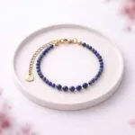 Bransoletka z Lapisu Lazuli „Pryzmat Symetrii"
