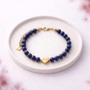 Bransoletka z grawerem - Lapis lazuli